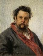 Portrait of Modest Mussorgsky, Ilya Repin